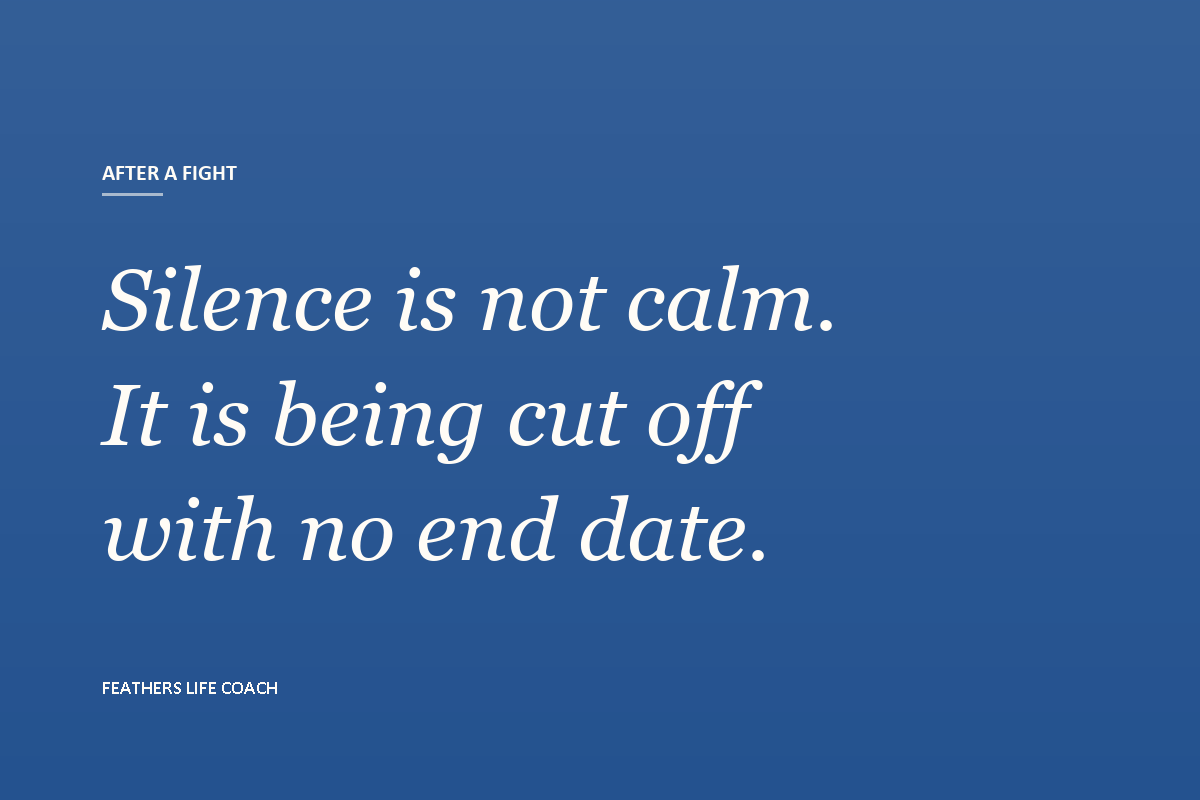 A line from this guide, set large: silence is not calm, it is being cut off with no end date.